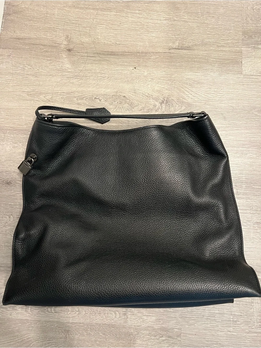 TOM FORD Alix Sleek Black Pebbled Leather Hobo Bag - Women's Shoulder Tote
